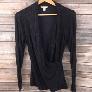 Banana republic purple long sleeve top